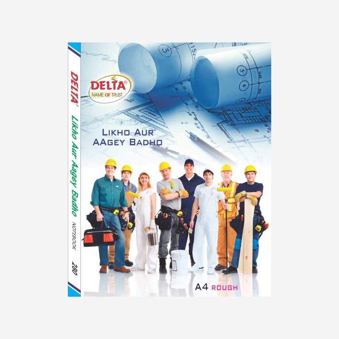 A4 Rough Notebook ( Likho Aur Aagey Badho )